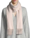 Rag & Bone Classic Wool Scarf W/ Tassel Fringe In Peach