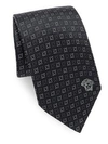 VERSACE Dotted Silk Tie,0400095928248