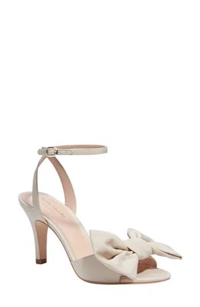 Kate Spade Gloria Bow Ankle Strap Sandal In Champagne