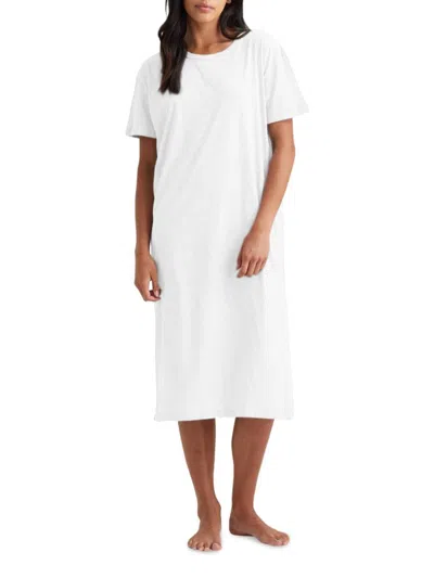 Papinelle Women's Robes & Nighties Jada Cotton Short-sleeve Nightie In White