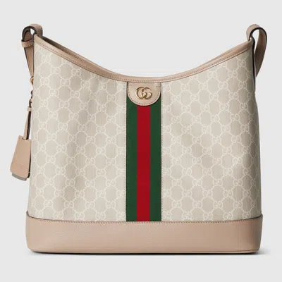Gucci Ophidia Gg Medium Shoulder Bag In Neutral