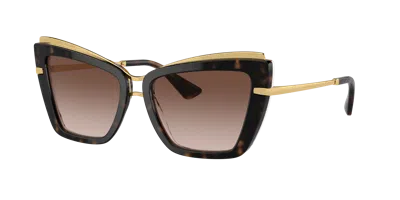 Dolce & Gabbana Dolce&gabbana Woman Sunglasses Dg4472 In Braun Verlaufstönung