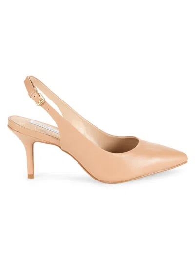 Saks Fifth Avenue Women's Leather Slingback Pumps In Toast