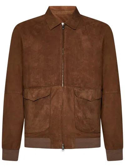 Franzese Collection Brad Pitt Jacket In Brown