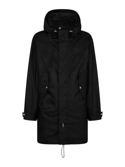 Dsquared2 Layered `suburbs` Parka In Black
