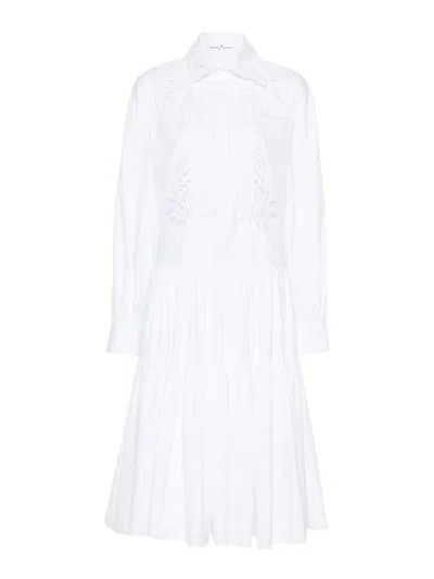 Ermanno Scervino Midi Dress In White