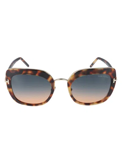 Tom Ford Square Sunglasses In 53p
