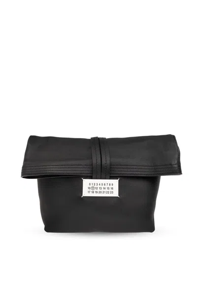 Maison Margiela Roll-top Handbag In Black (black)