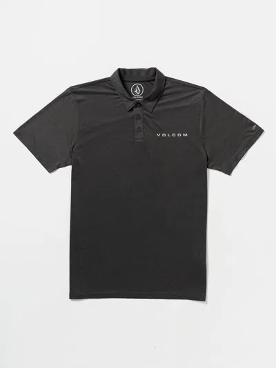Volcom Hodad Polo Short Sleeve Shirt - Stealth In Grey