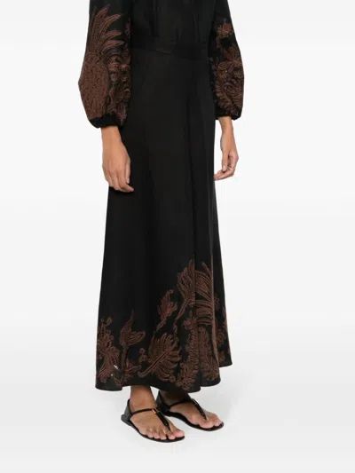 Dorothee Schumacher Exquisite Luxury Skirt In Pure Black In Multi