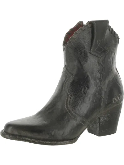 Bed Stu Womens Leather Cowboy, Western Boots In Grey