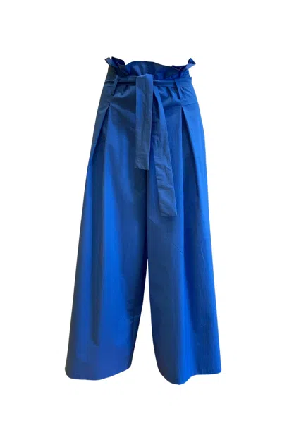 Monica Nera Women's Charlotte Maxi Pants In Aqua Blue