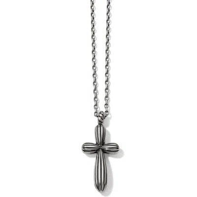 Brighton Women's Amphora Large Cross Necklace In Silver