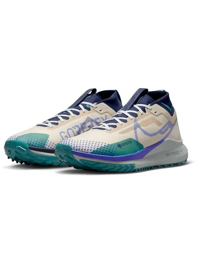 Nike React Pegasus Trail 4 Gtx Mens Mesh Hiking Running & Training Shoes In Blue