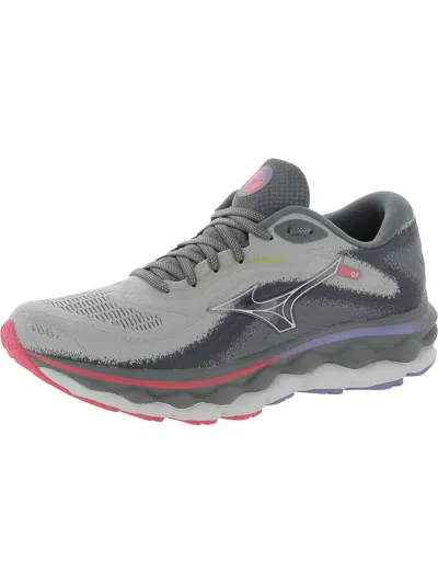 Mizuno Wave Sky 7 Womens Fitness Lifestyle Running & Training Shoes In Grey