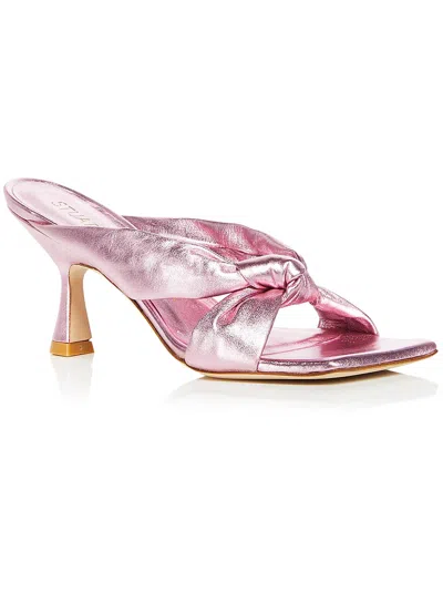 Stuart Weitzman Playa 75 Womens Leather Heels In Pink