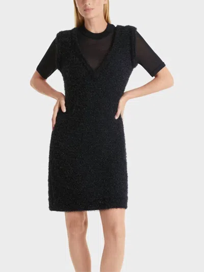 Marc Cain Knitted Dress In Navy-395 In Multi