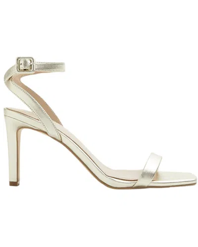 Boden Strappy Heeled Leather Sandal In White