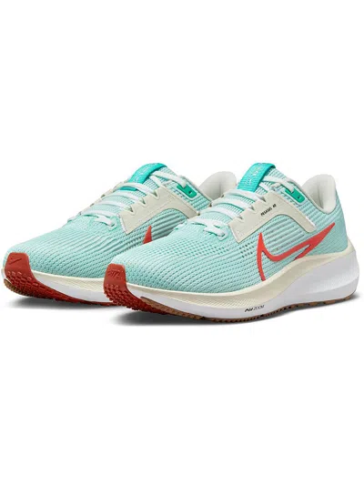 Nike Air Zoom Pegasus 40 Womens Fitness Workout Running & Training Shoes In Blue