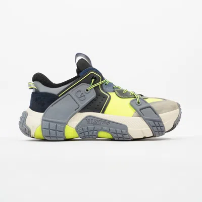 Valentino Garavani Colourblock Chunky Sneaker / / Suede In Grey