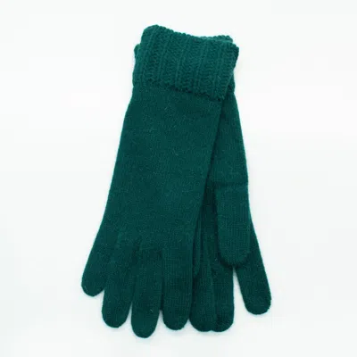 Portolano Gloves With Stitched Cuff In Green