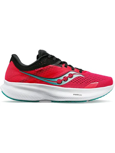 Saucony Ride 16 Womens Fitness Workout Running & Training Shoes In Red