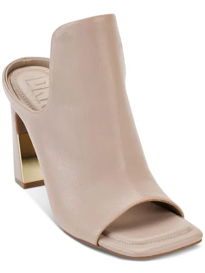 Dkny Womens Leather Pumps In Beige