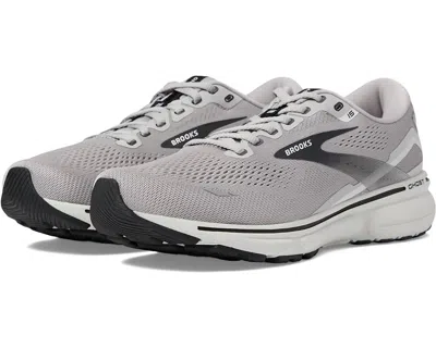 Brooks Men's Ghost 15 Running Shoes ( D Width ) In Alloy/oyster/black In Grey