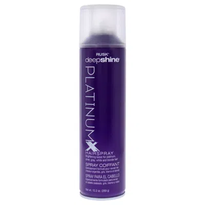 Rusk Deepshine Platinumx Hair Spray By  For Unisex - 10.2 oz Hair Spray In Silver