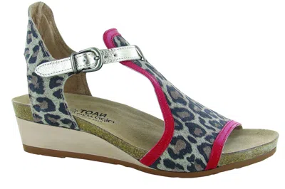 Naot Fiona Sandal In Cheetah Red In Multi
