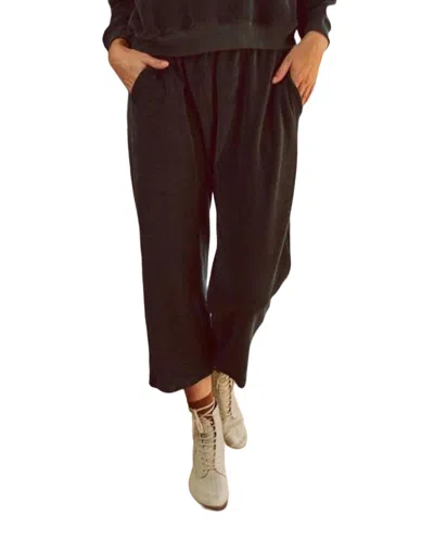 The Great Microterry Pajama Sweatpant In Dark Navy In Brown