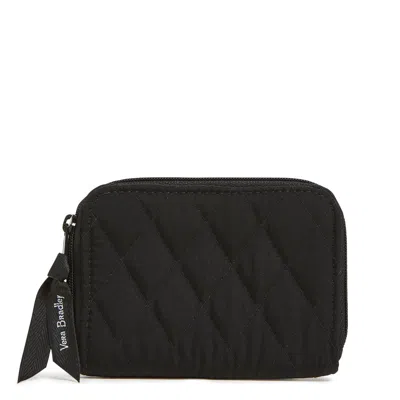 Vera Bradley Outlet Rfid Small Zip-around Wallet In Black