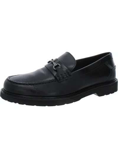 Rockport Mens Leather Loafers In Black