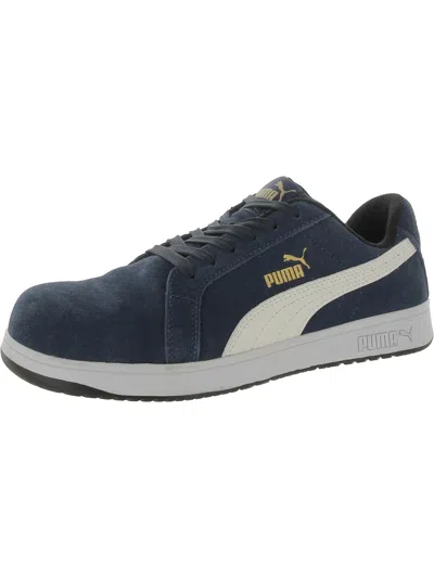 Puma Iconic Mens Suede Composite Toe Work & Safety Shoes In Blue