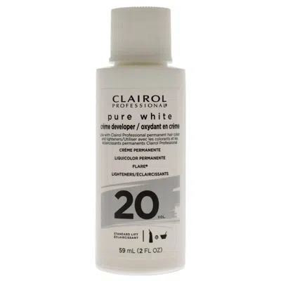 Clairol Pure White 20 Volume Creme Developer By  For Unisex - 2 oz Lightener