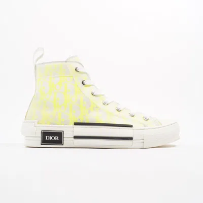 Dior B23 High Top Neon / Canvas In Yellow