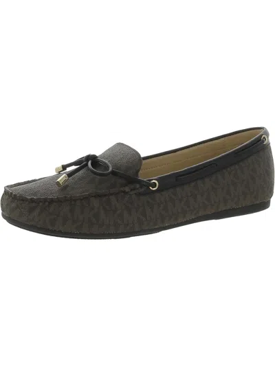 Michael Michael Kors Sutton Moc Womens Padded Insole Moccasins In Grey