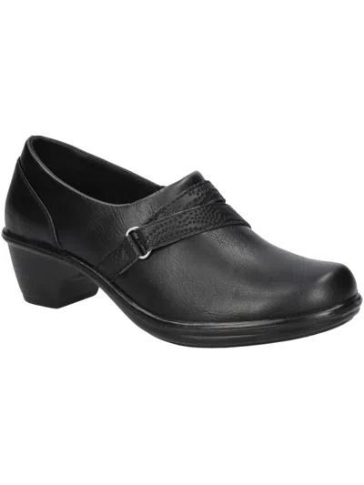 Easy Street Rasia Womens Faux Leather Clogs In Black