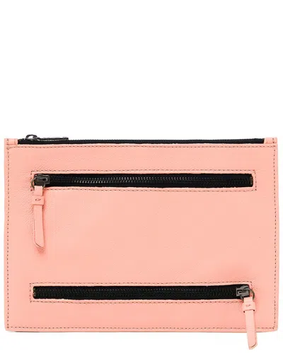 Botkier Chelsea Leather Clutch In Pink