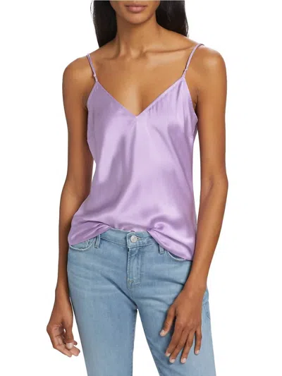Frame V Neck Camisole In Lilac In Purple