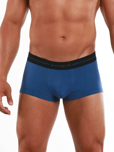 Papi Feel It Collection Low Rise Boxer Trunk In Blue