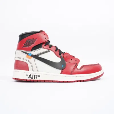 Nike X Off White Jordan 1 Chicago Off The 10 / / Varsity Leather In Red