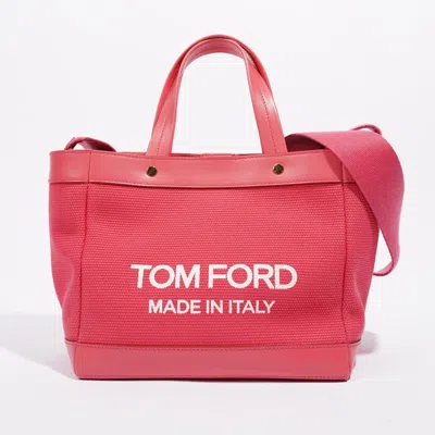 Tom Ford Mini Shopping Canvas Mini Bag In Pink