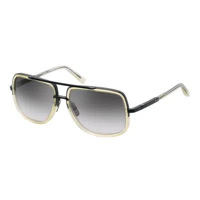 Dita Mach-one Dt Drx-2030-w-clr-blk-59 Unisex Aviator Sunglasses In Multi