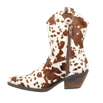 Old Cutler Women's West 1 Cow Boots In Brown In White
