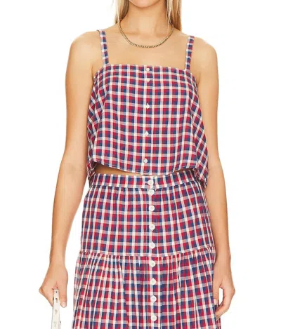 The Great Country Line Cami Top In Picnic Plaid In Pink