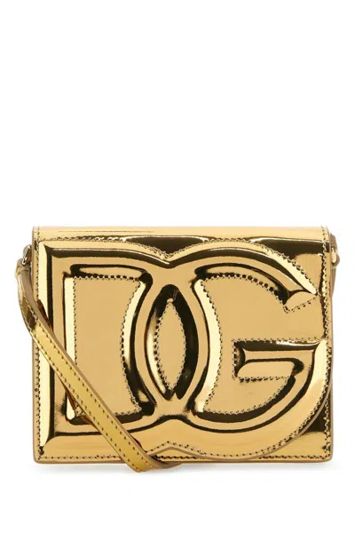 Dolce & Gabbana Shoulder Bags In Gold