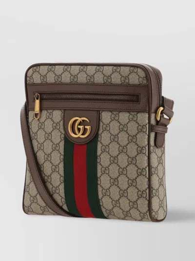 Gucci Small Ophidia Gg Supreme Messenger Bag In Beige