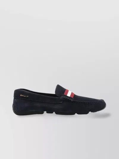 Bally Perthy Suede Loafers In Black