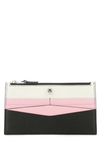 Alexander Mcqueen Woman Multicolor Leather Pouch